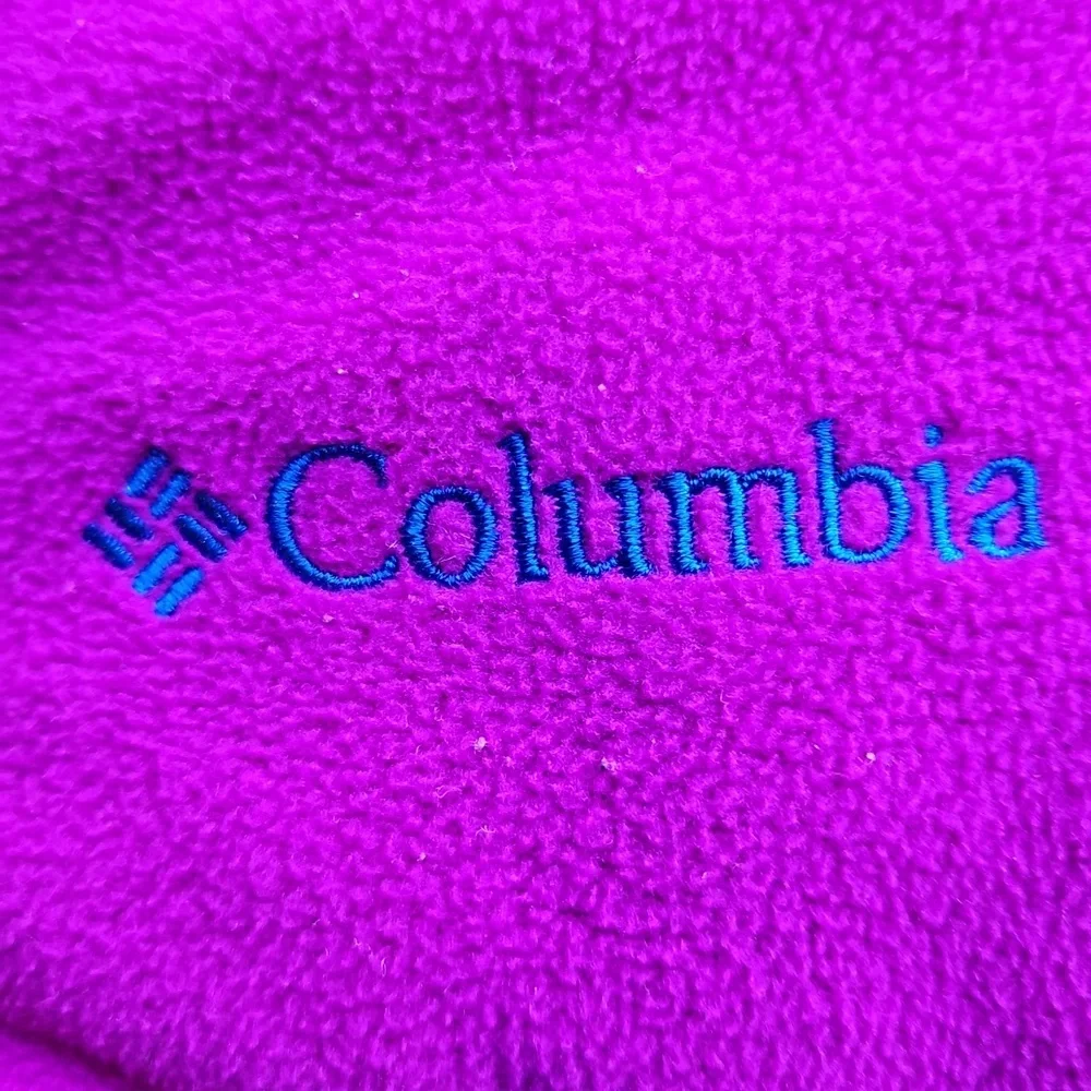 Columbia Reversible Blue And PINK Floral Puffer Fleece Jacket XL (18/20)